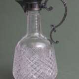 Crystal Art Nouveau decanter with silver finish 84th proof Kristall 19th century - Foto 4