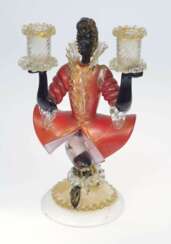 Murano glass figurine candlestick