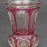 Glass vase with engravings Glas Early 19th century - Foto 1
