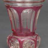 Glass vase with engravings Verre Early 19th century - photo 2