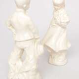 Paire de figurines en porcelaine Fille et gar&ccedil;on Porzellan Mid-20th century - Foto 4