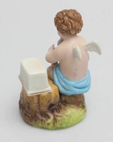 Figurine en biscuit Ange Biscuit (porcelain) At the turn of 19th -20th century - Foto 3