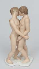 Figurine en porcelaine Couple 