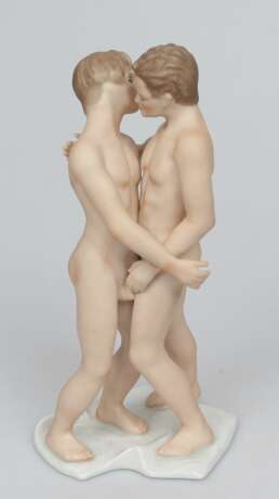 Porcelain figure Couple Porcelain The end of the 20th century - photo 1