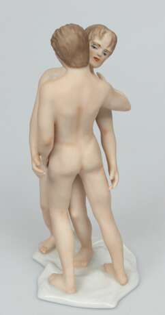 Porcelain figure Couple Porcelain The end of the 20th century - photo 2