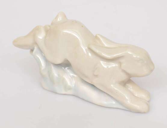 Figurine en porcelaine Li&egrave;vre Porcelaine Mid-20th century - photo 2