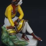 Figurine en porcelaine ``Fille aux patins`` Porzellan Mid-20th century - Foto 1