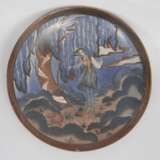 Decorative ceramic plate Girl Ceramic Early 20th century - photo 2
