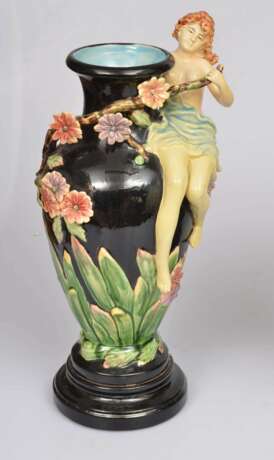 Vases en fa&iuml;ence (2 pi&egrave;ces) Céramique Early 20th century - photo 5