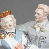 Figurine en porcelaine Fils national avec fille nationale Porzellan Mid-20th century - Foto 5
