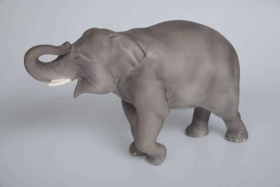 Figurine en porcelaine &Eacute;l&eacute;phant Porzellan Early 20th century - Foto 2