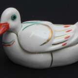 Ustensile &agrave; moutarde en porcelaine Canard Porcelaine Early 20th century - photo 1