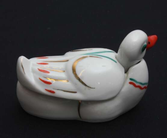 Porcelain mustard utensil Duck Porcelain Early 20th century - photo 6