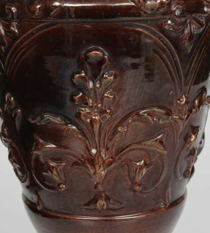 Vase en c&eacute;ramique avec motif folklorique Keramik Mid-20th century - Foto 4