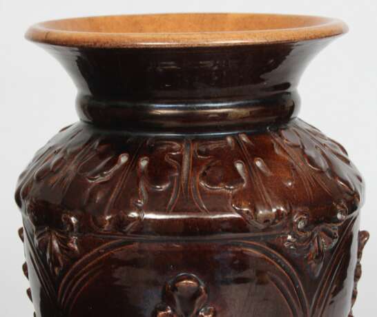 Vase en c&eacute;ramique avec motif folklorique Keramik Mid-20th century - Foto 5