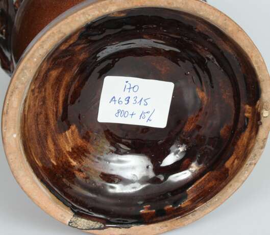 Керамическая ваза с народным мотивом Керамика Mid-20th century г. - фото 9
