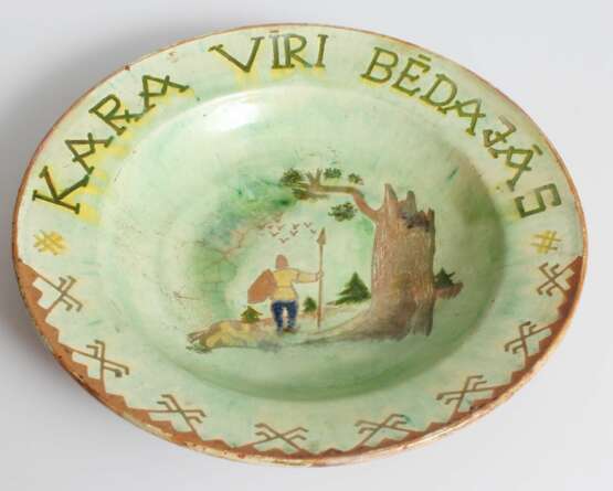 Assiette creuse en c&eacute;ramique Keramik Early 20th century - Foto 3