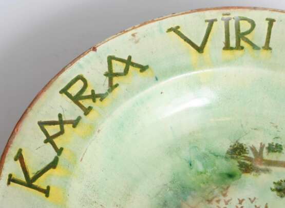 Керамическая глубокая тарелка Керамика Early 20th century г. - фото 6