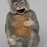 Porcelain figurine Monkey with moving head Porcelain Early 20th century - photo 1