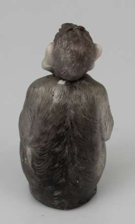 Figurine en porcelaine Singe &agrave; t&ecirc;te mobile Porzellan Early 20th century - Foto 3