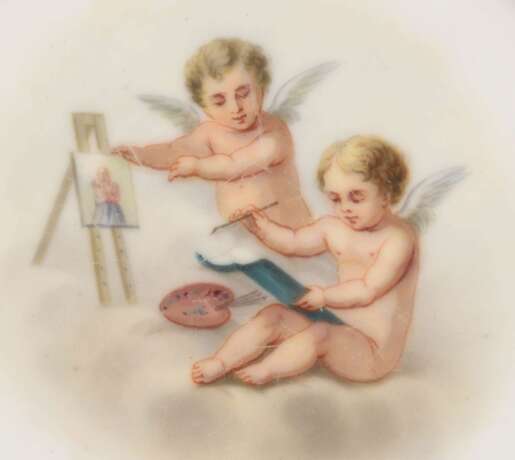 Plates Angels 2 pcs. Porcelain At the turn of 19th -20th century - photo 2