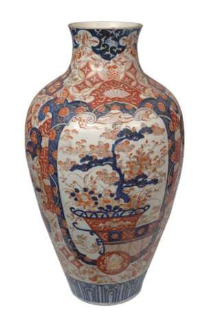 Painted porcelain vase Porcelain 19th century - photo 5