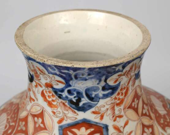 Painted porcelain vase Porcelain 19th century - photo 3