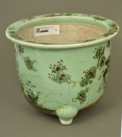 Pot de fleurs peint-kashpo Porcelaine 19th century - photo 5