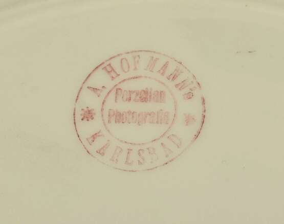 Фарфоровая тарелка с семейным фото Фарфор Early 20th century г. - фото 5
