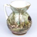 Painted water jug with a bowl Porcelain Early 20th century - photo 8