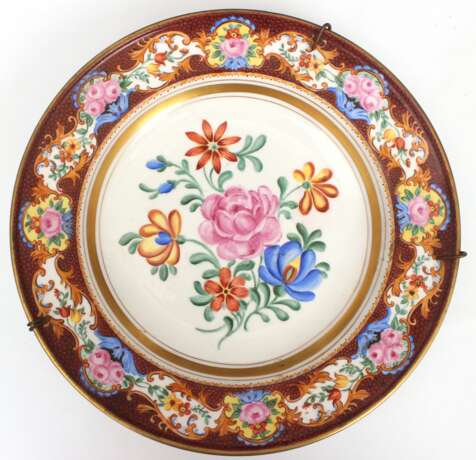 Decorative porcelain plate Porcelain Early 20th century - photo 3