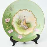 Assiette d&eacute;corative en porcelaine Porzellan At the turn of 19th -20th century - Foto 3