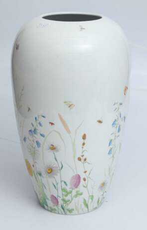 Vase en porcelaine Prairie Porcelaine Mid-20th century - photo 1