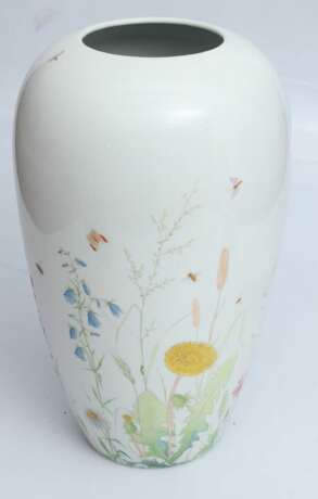 Vase en porcelaine Prairie Porcelaine Mid-20th century - photo 4