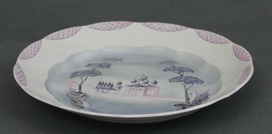 Porcelain plate with church view Porcelain Mid-20th century - photo 6
