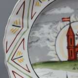 Декоративная фарфоровая тарелка Рига Фарфор Early 20th century г. - фото 4
