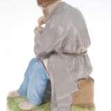 20th century 20`s Russia Verbilki Porcelain figure Man with bread Porcelain Early 20th century - photo 2