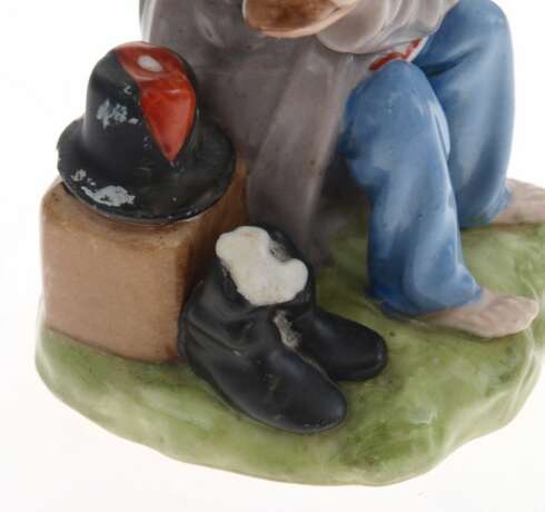 20e si&egrave;cle Ann&eacute;es 20 Russie Verbilki Figurine en porcelaine Homme avec du pain Porzellan Early 20th century - Foto 5
