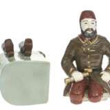 Figurine en fa&iuml;ence - ustensile avec couvercle pour tabac Osman Nuri Pacha Faïence Late 19th century - photo 5