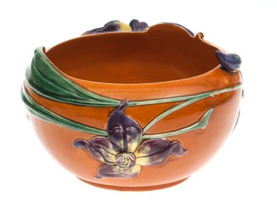 Vase en porcelaine `Fleurs` Keramik Early 20th century - Foto 2