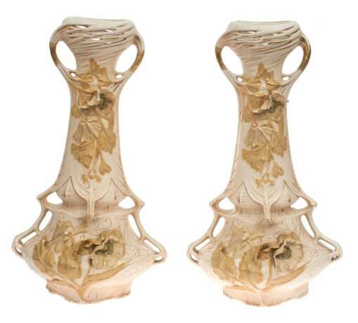 Ensemble de vases de style Art Nouveau (3 pcs.) Porzellan Early 19th century - Foto 2