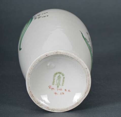 Vase en porcelaine Porzellan Early 20th century - Foto 2