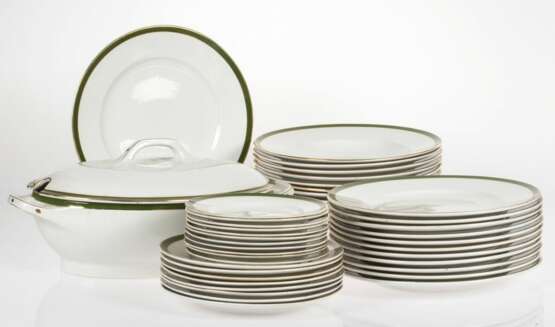 Faience dinner set Faience At the turn of 19th -20th century - photo 1