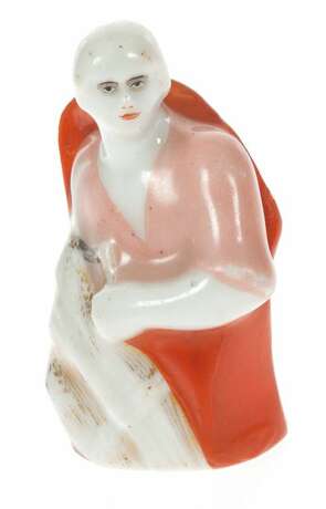 Figurine d&amp;39;&eacute;checs en porcelaine de l&amp;39;ensemble `Rouge et Blanc` Porcelaine Early 20th century - photo 1