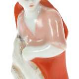 Figurine d&amp;39;&eacute;checs en porcelaine de l&amp;39;ensemble `Rouge et Blanc` Porcelaine Early 20th century - photo 1