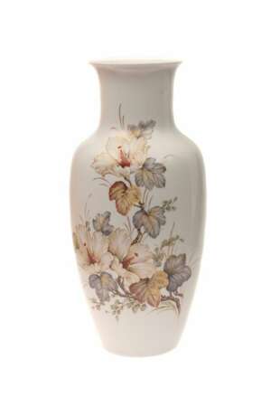 Vase en porcelaine Hibiscus Porzellan Mid-20th century - Foto 1