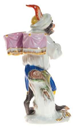 figurine en porcelaine singe Porcelaine Early 20th century - photo 4