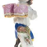 figurine en porcelaine singe Porzellan Early 20th century - Foto 4