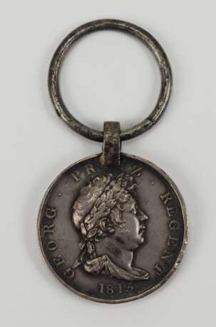Hannover: Waterloo-Medaille eines Soldaten der Grenadier Bataillon Verden. - Foto 1