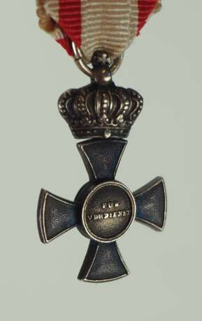 Lippe-Detmold: Leopold-Orden, 3. Modell, Kreuz zum Leopold-Orden mit der Krone Miniatur. - Foto 4